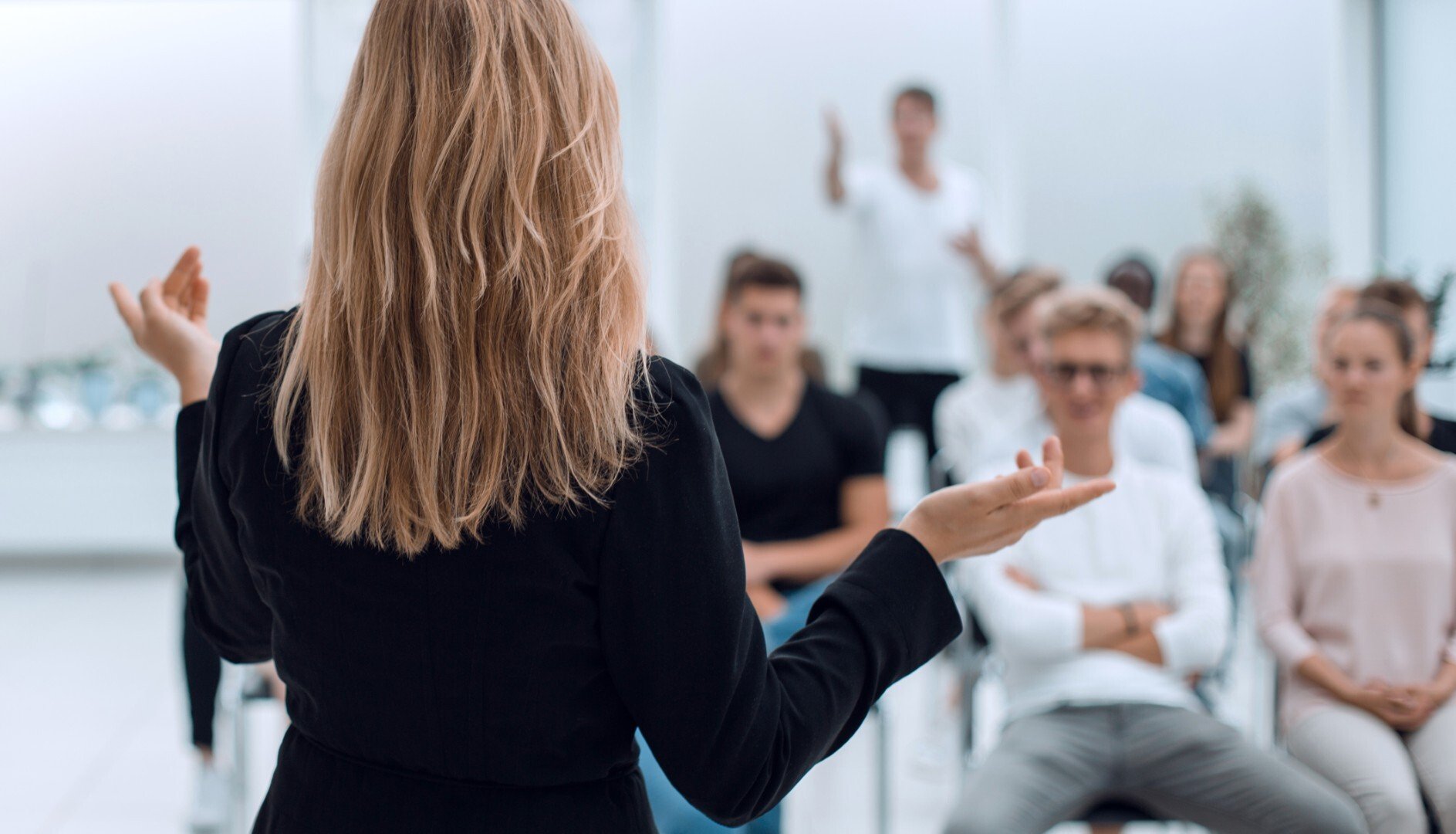 Workshop auf einem Messestand