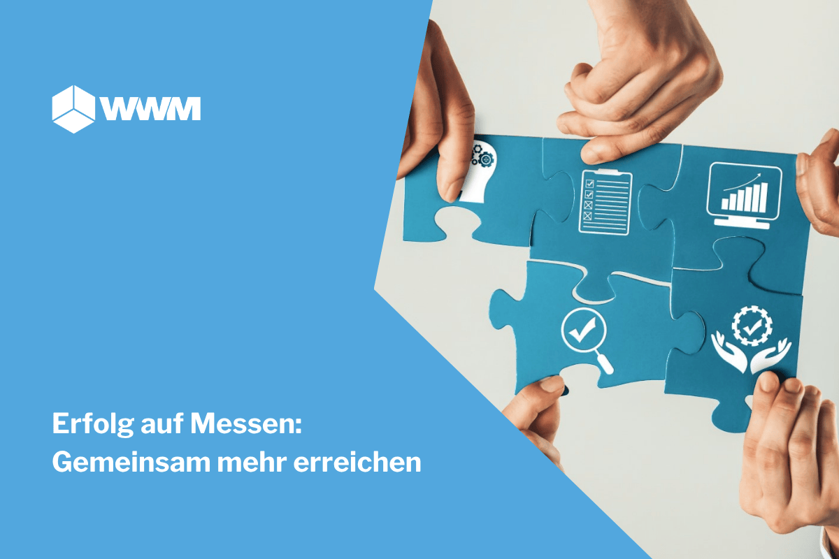 Mehrere Teile zusammengefügt auf einem Messestand