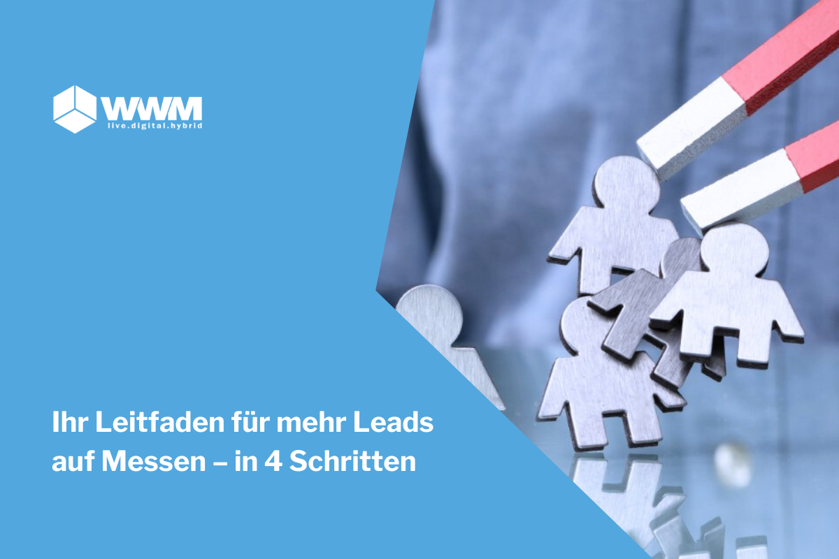 Magnet der Leads auf einen Messeauftritt sammelt