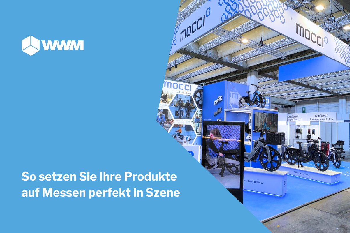 Produktpräsentation am Messestand