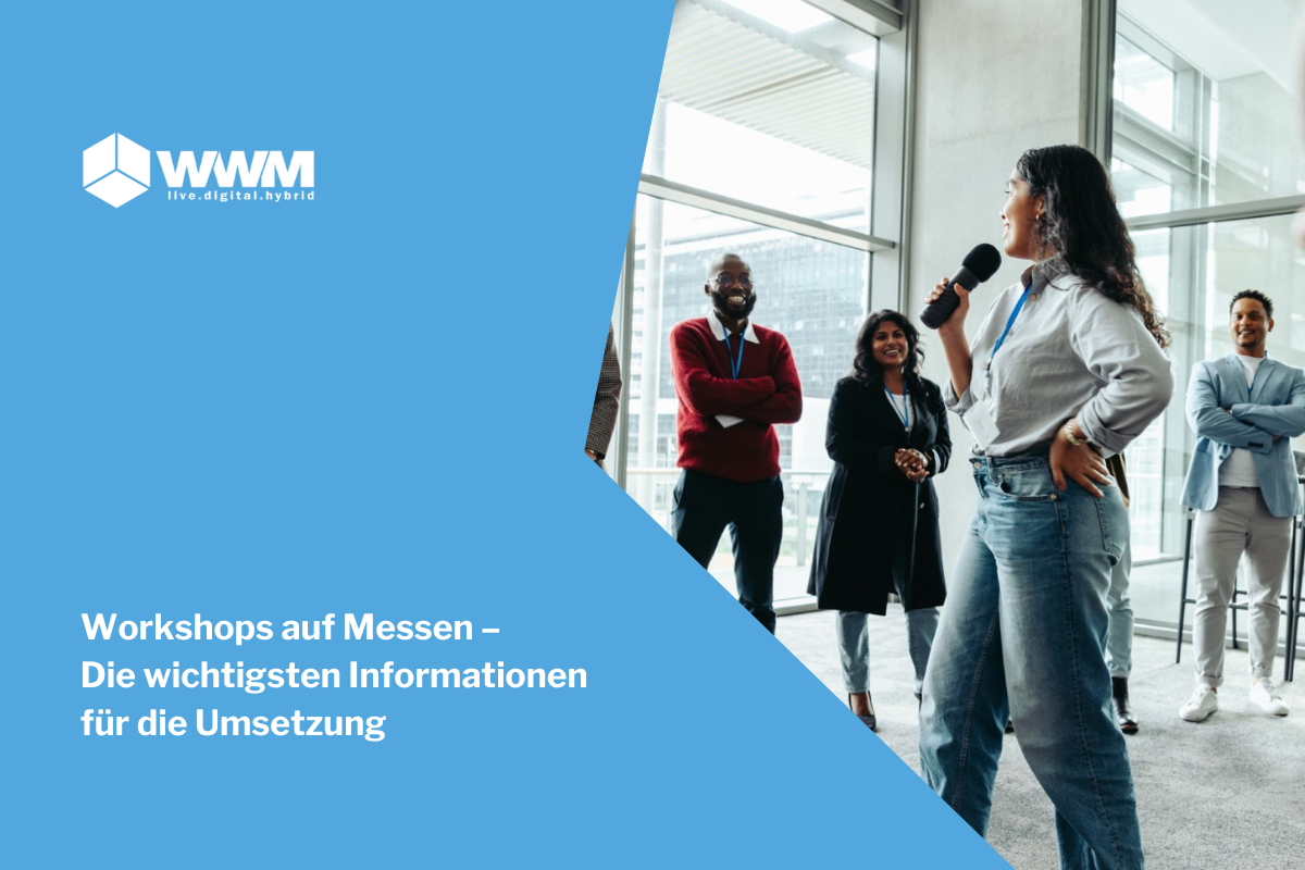 Workshop an einem Messestand zur Kundeninteraktion