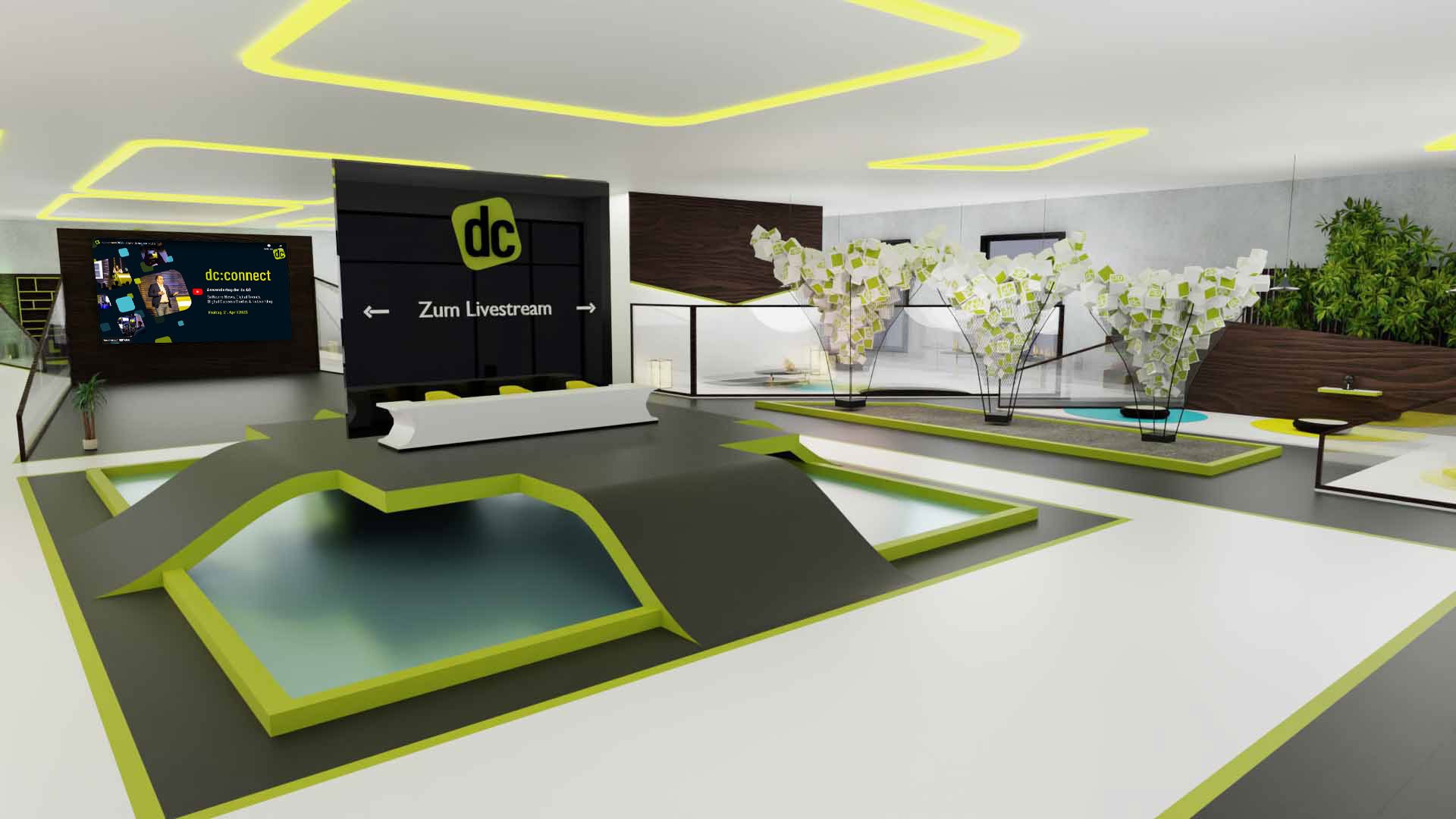 Corporate Metaverse für dc AG als hybrides Event