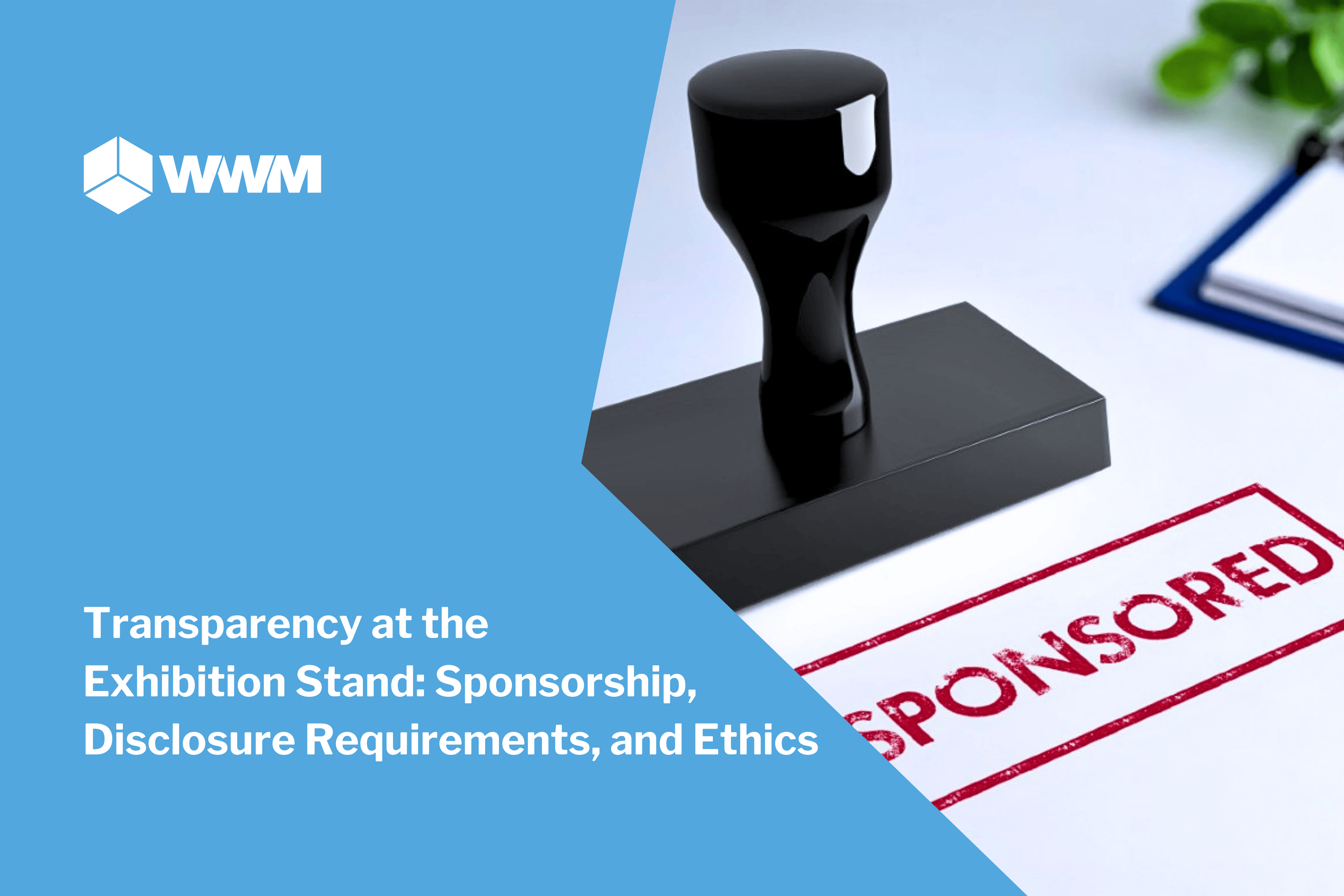 Sponsor Label at the Exhibition Stand