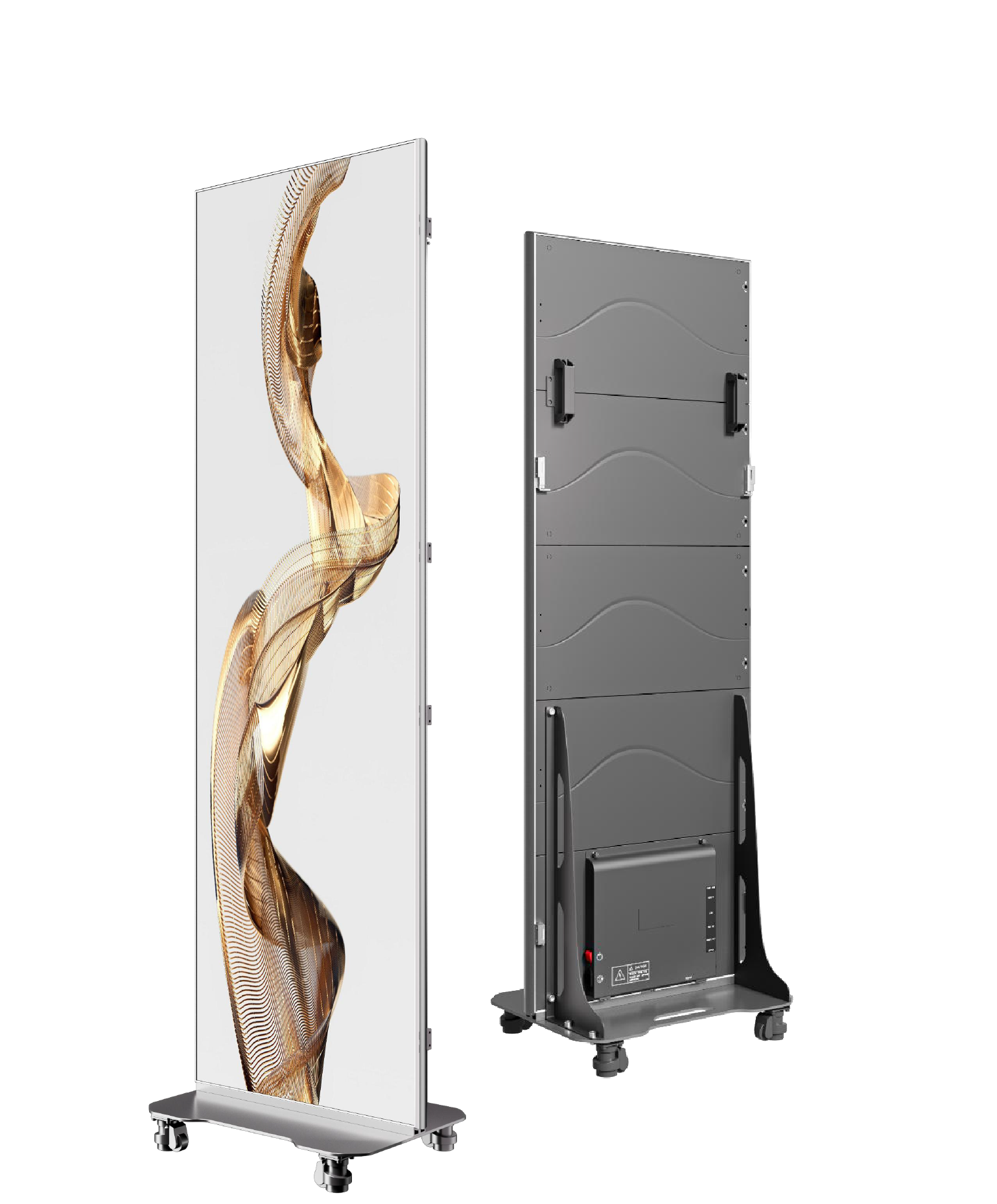 CLT X-Poster Plus Screen Front und Back für Messestände, Kongresse, Showrooms und Roadshows
