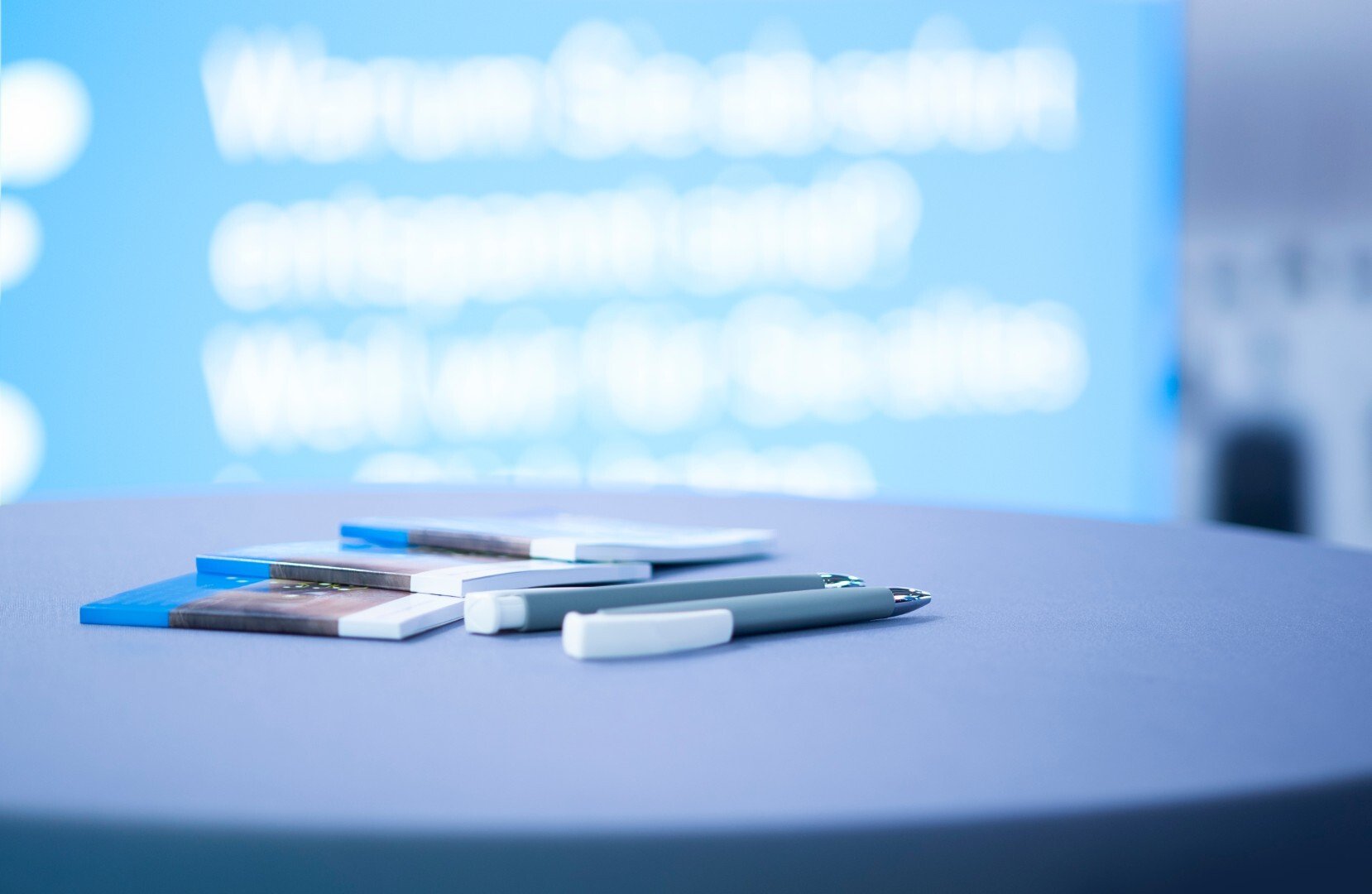 Merchandise am Messestand