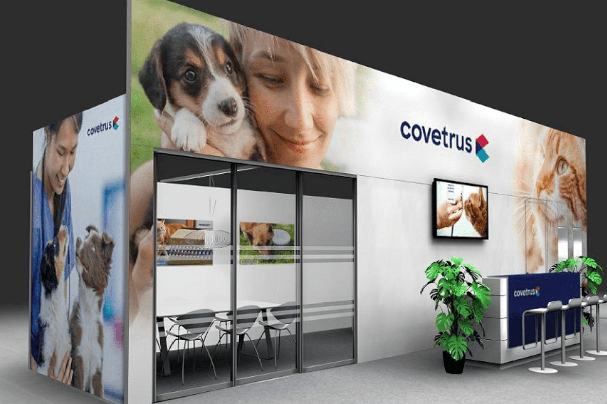 Covetrus Exhibition Stand Animal Motif