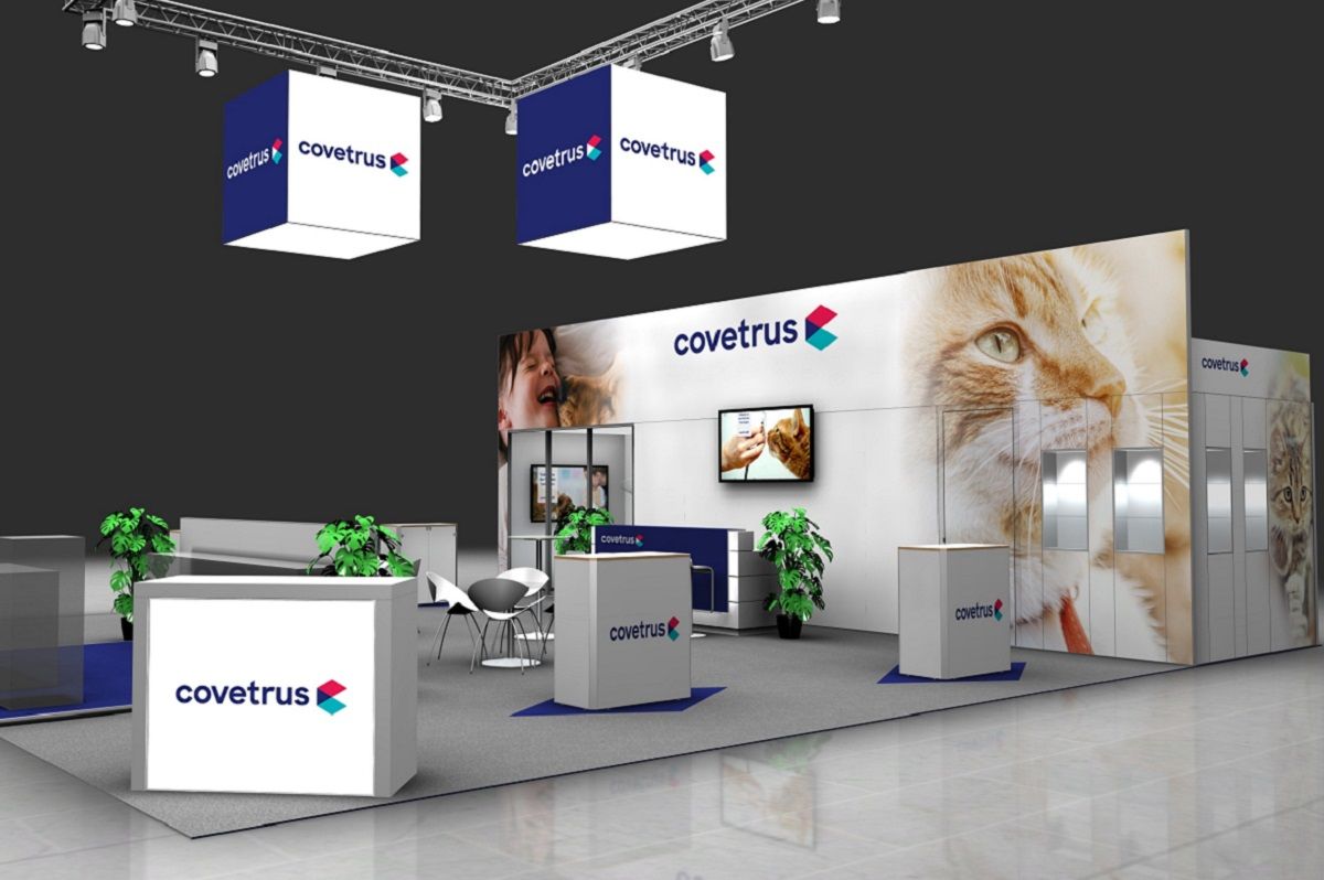 Covetrus stand side view