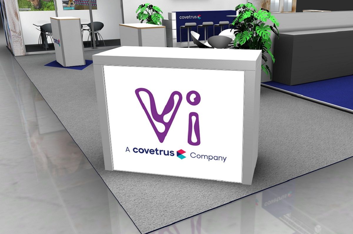 Exhibition stand Covetrus counter