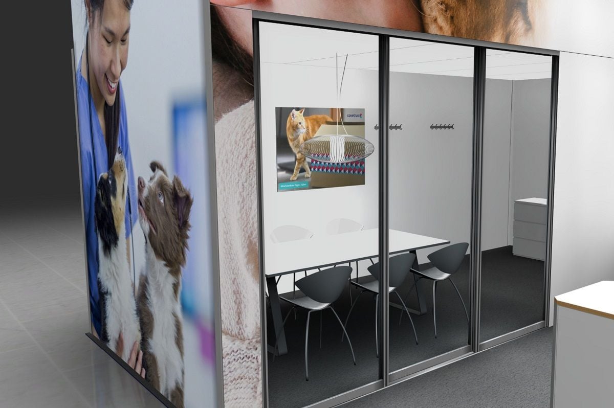 Covetrus trade fair stand 