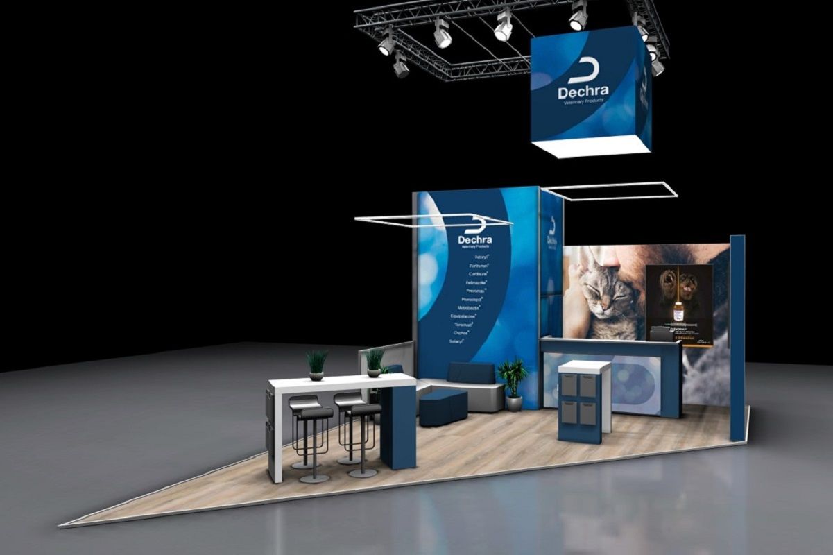 Individual exhibition stand for Dechra
