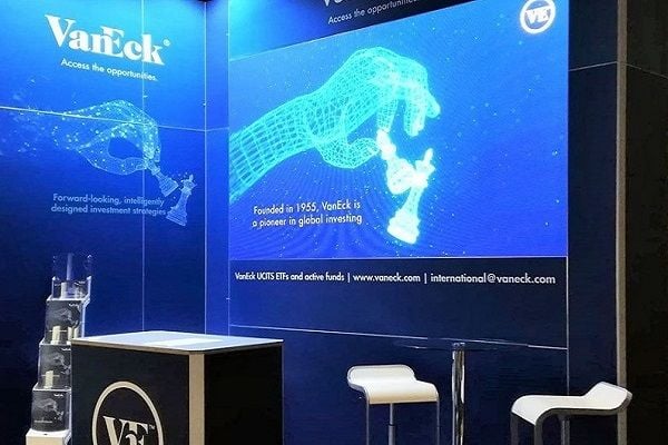 Digitaler Messestand mit kostenfreien Mietsystemen für VanEck