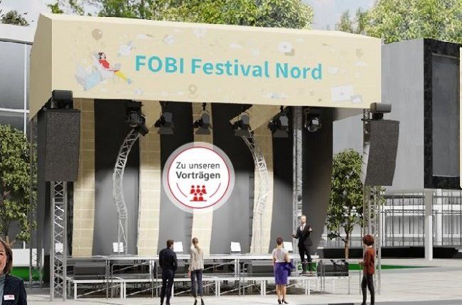 Bühne des virtuellen FOBI Festivals