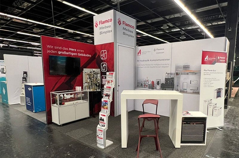 Modularer Messestand Flamco Group 