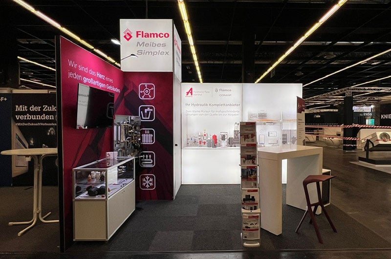 Modularer Messestand Flamco Group 