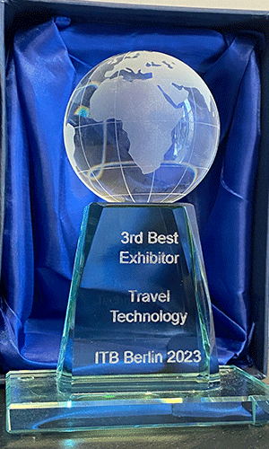 Award for exhibition stand HotelPartner Revenue Management