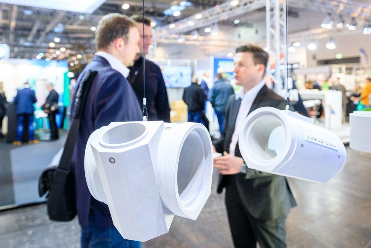 Individual trade fair construction for Betonwerk Bieren at Infratech in Essen