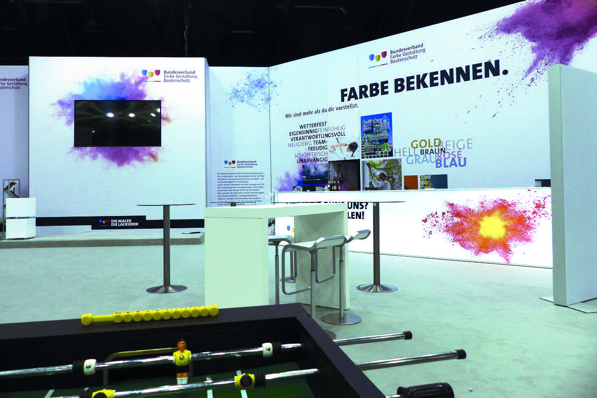 Individual trade fair construction for Bundesverband Farbe