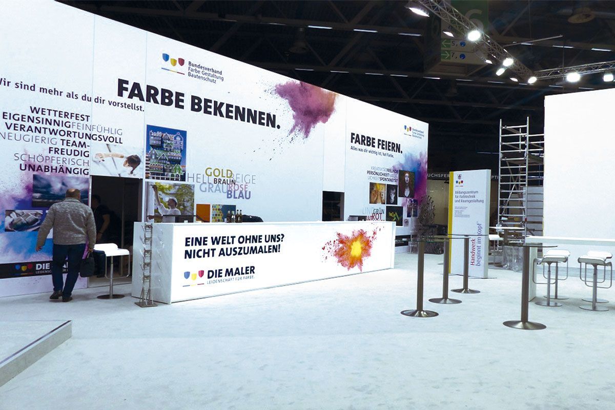 Individual trade fair construction for Bundesverband Farbe