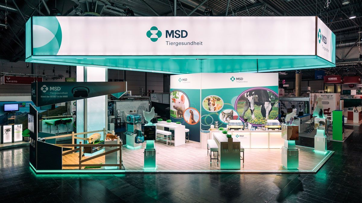 Messestand von MSD auf dem Leipziger Tierärztekongress