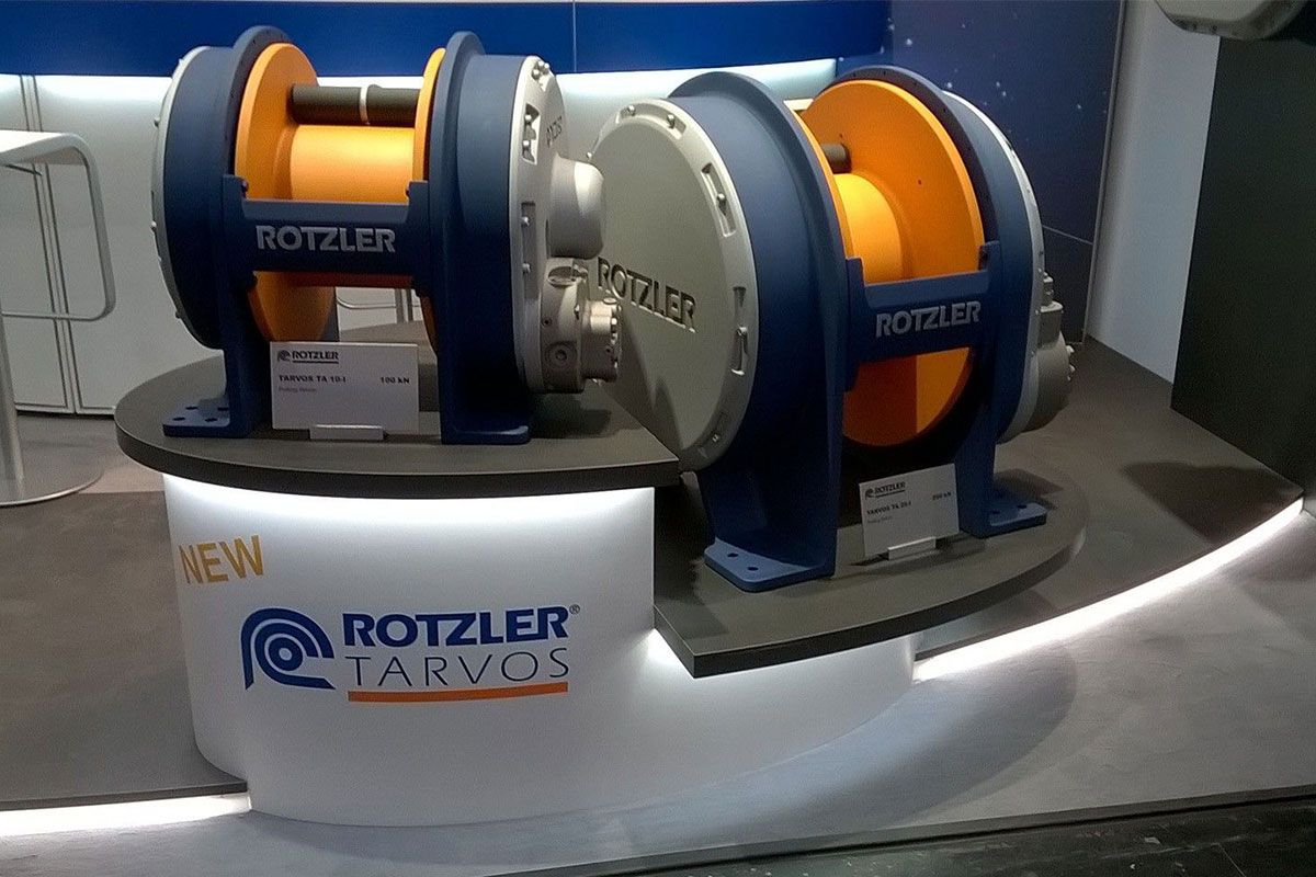 Individual exhibition stand for Rotzler at Bauma
