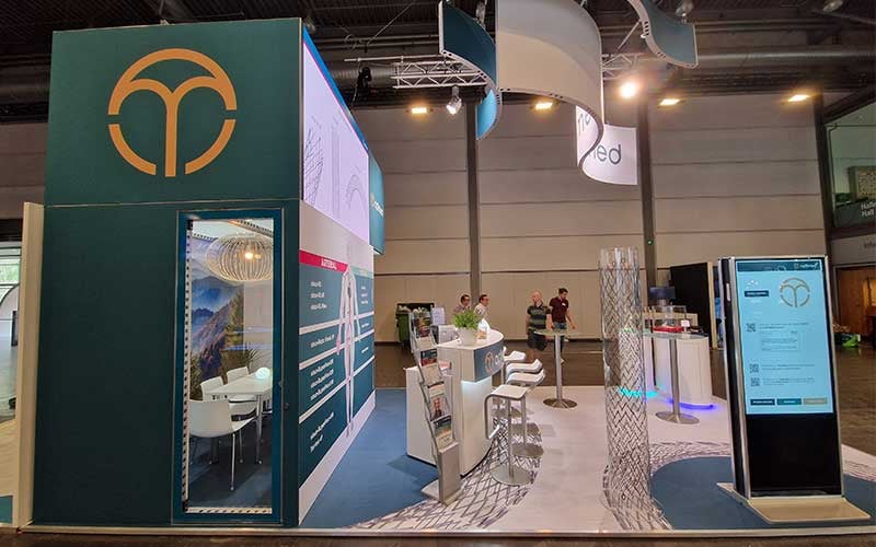 Individueller Messestand Optimed LINC Leipzig
