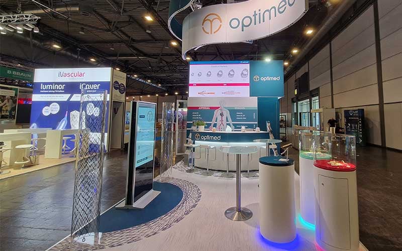 Customized exhibition stand Optimed LINC Leipzig