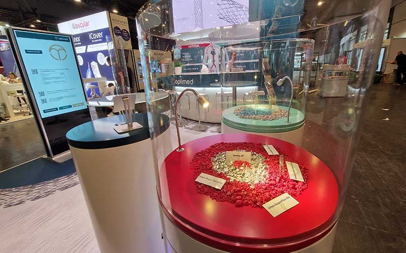 Individueller Messestand optimed LINC Leipzig