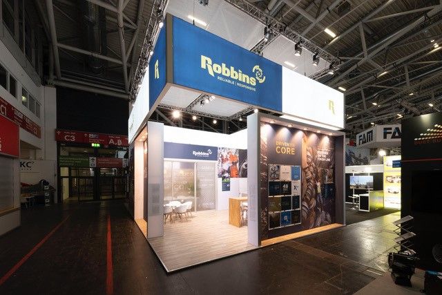 Robbins exhibition stand exterior view