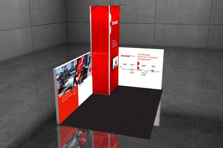 Modularer Messestand Bosal Group