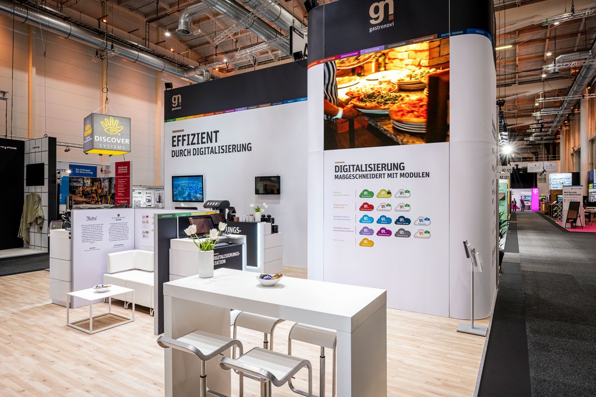 LED-Messestand für Gastronovi