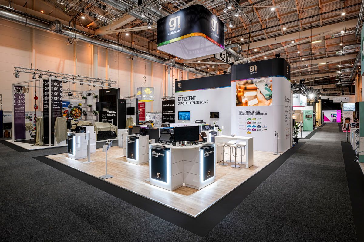 LED-Messestand für Gastronovi
