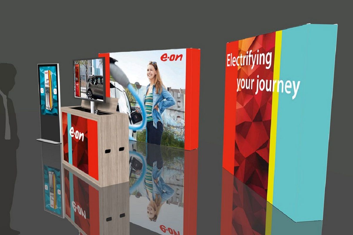 Rendering E.ON Messestand