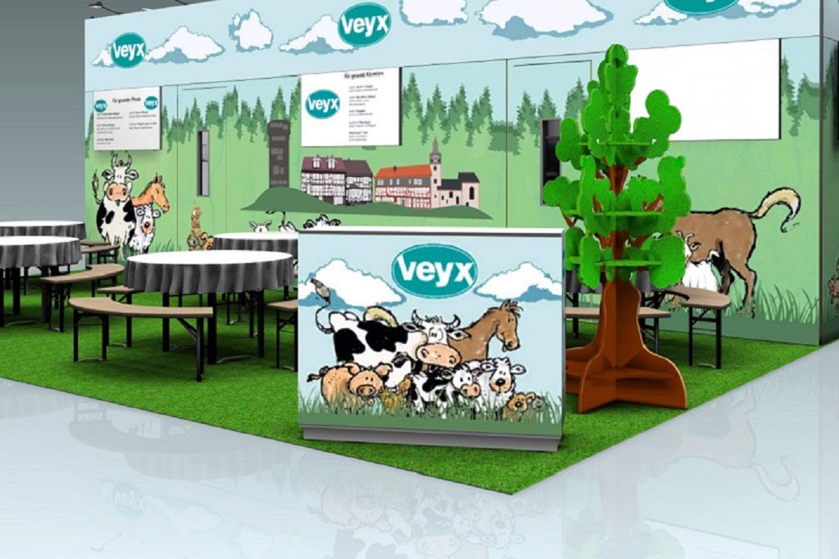 Messestand für Veyx Pharma auf dem Leipziger Tierärztekongress