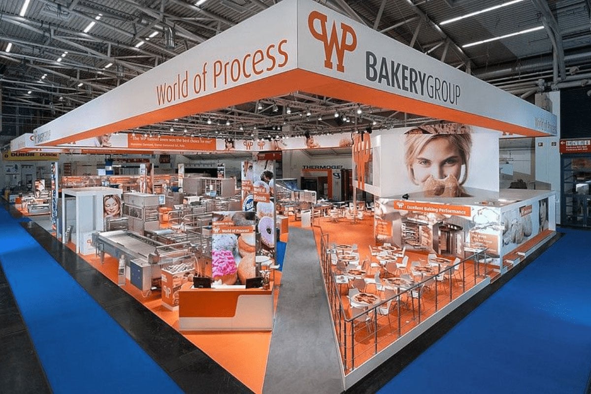 Exhibition stand of Werner and Pfleiderer at iba in munich