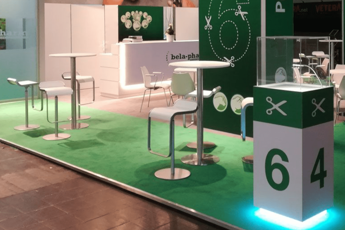 Exhibition stand bela-pharm at the veterinary congress in Leipzig