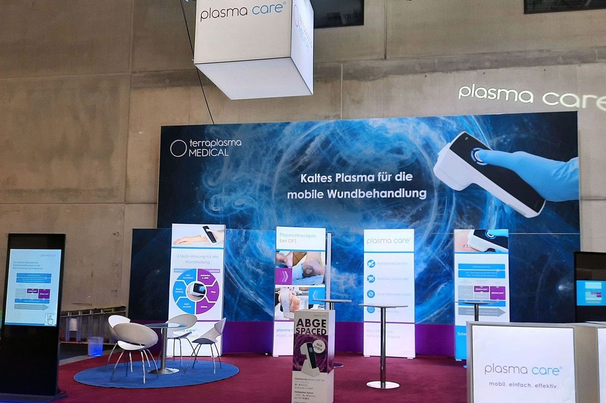 Mobiler Messestand für terraplasma medical