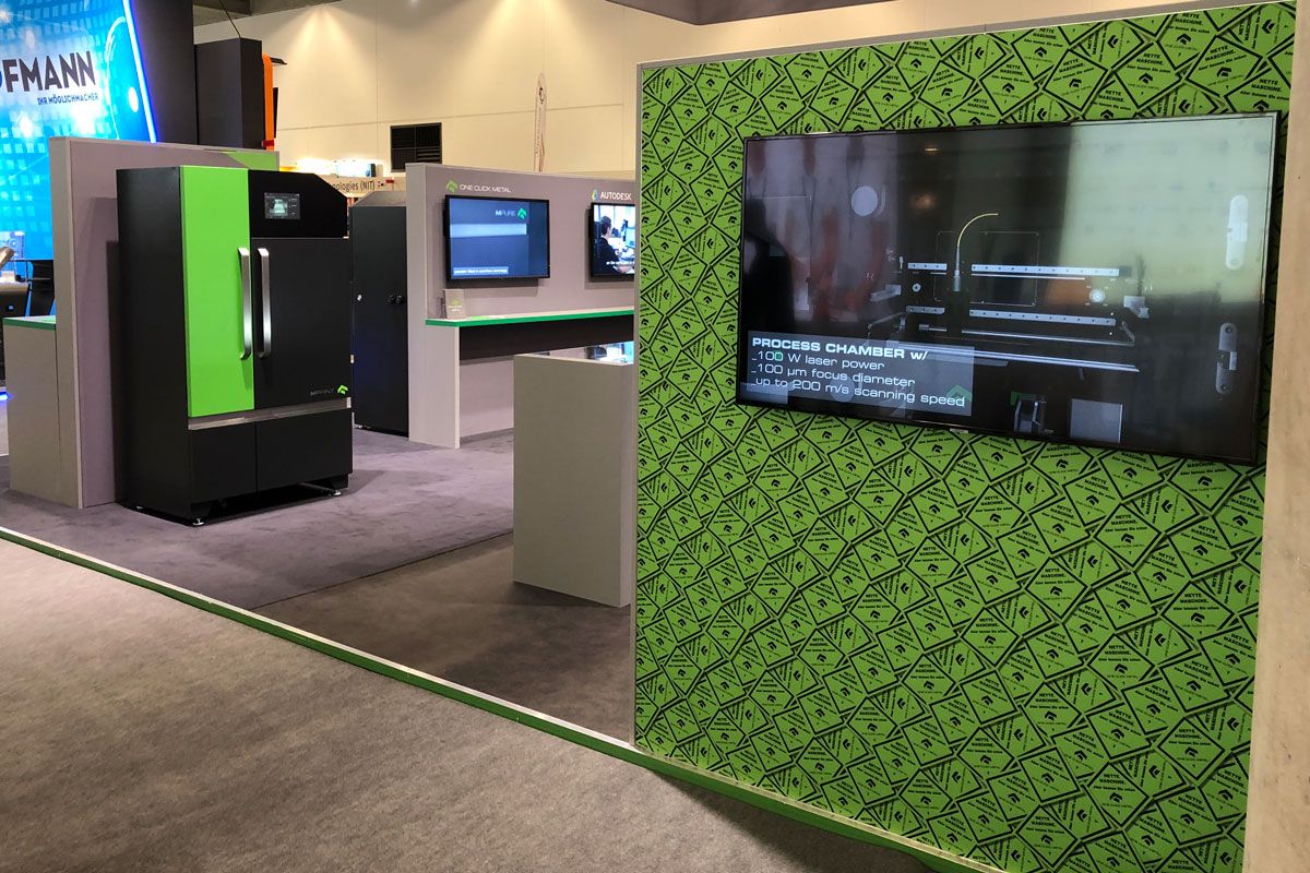 Individueller Messestand one click metal auf der formnext