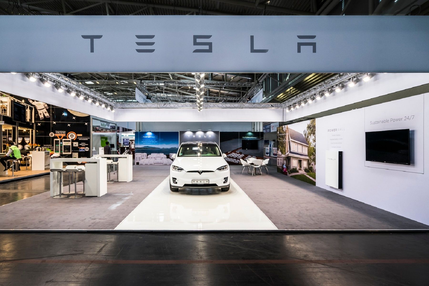 Messestand Tesla Intersolar Muenchen