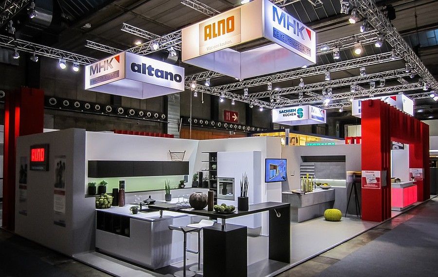 Exhibition stand for the trade show Batibouw in Brüssels for MHK