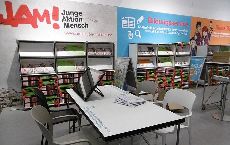 Booth RocketExpo Didacta Cologne Hannover Stuttgart for Aktion Mensch e.V.
