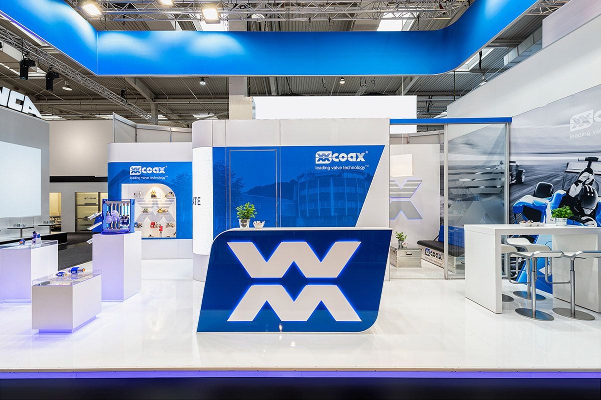 Messestand Mueller coax