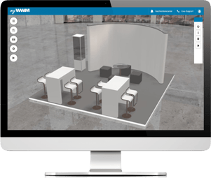 3D exhibition stand configurator in the WWMcloud