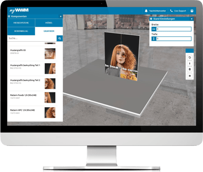 myWWM Studio - 3D Messestndkonfigurator