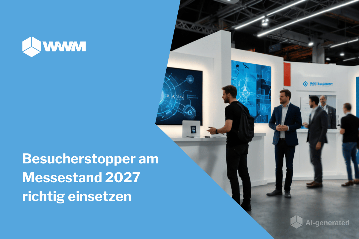 Besucherstopper am Messestand 2027 richtig einsetzen