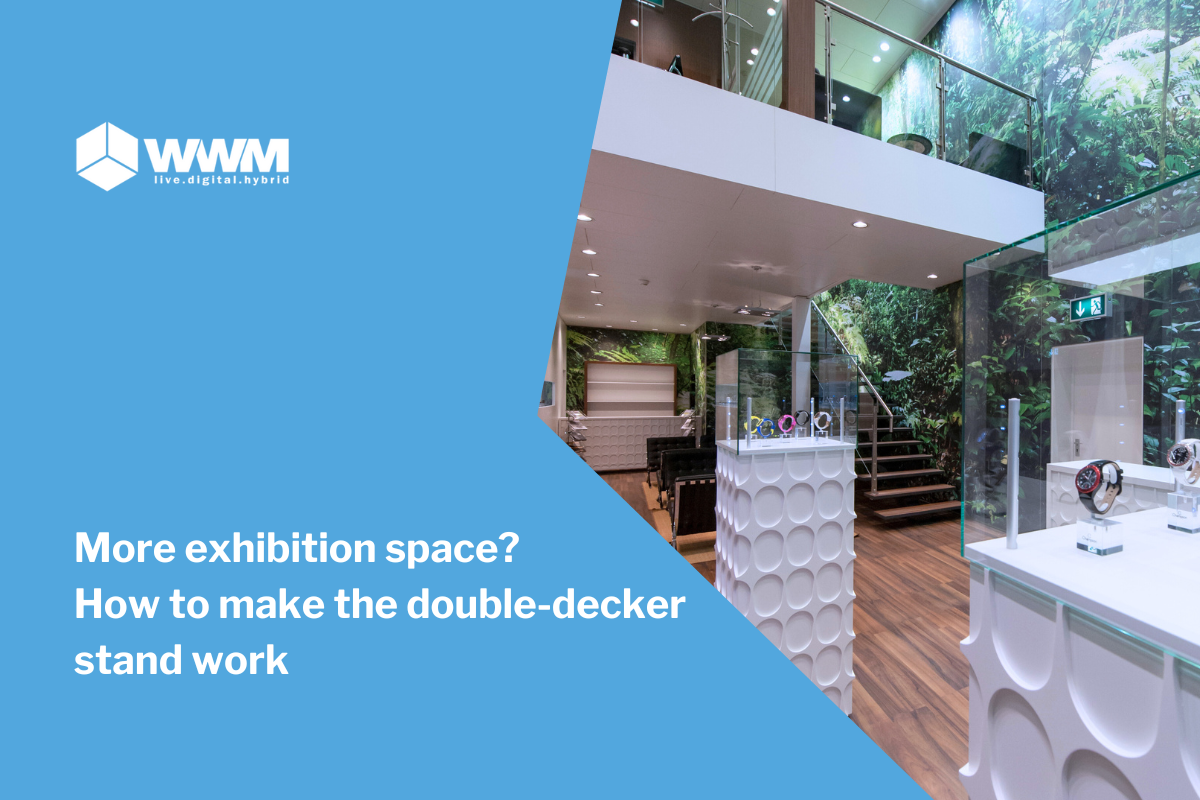 More exhibition space? How to make the double-decker stand work