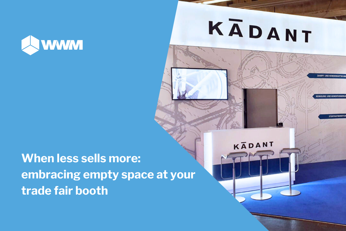 When less sells more: embracing empty space at your trade fair booth