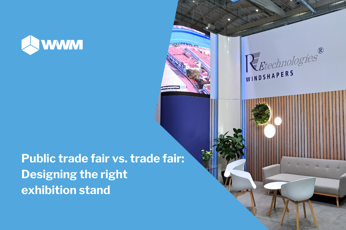 Public trade fair vs. trade fair: Designing the right exhibition stand