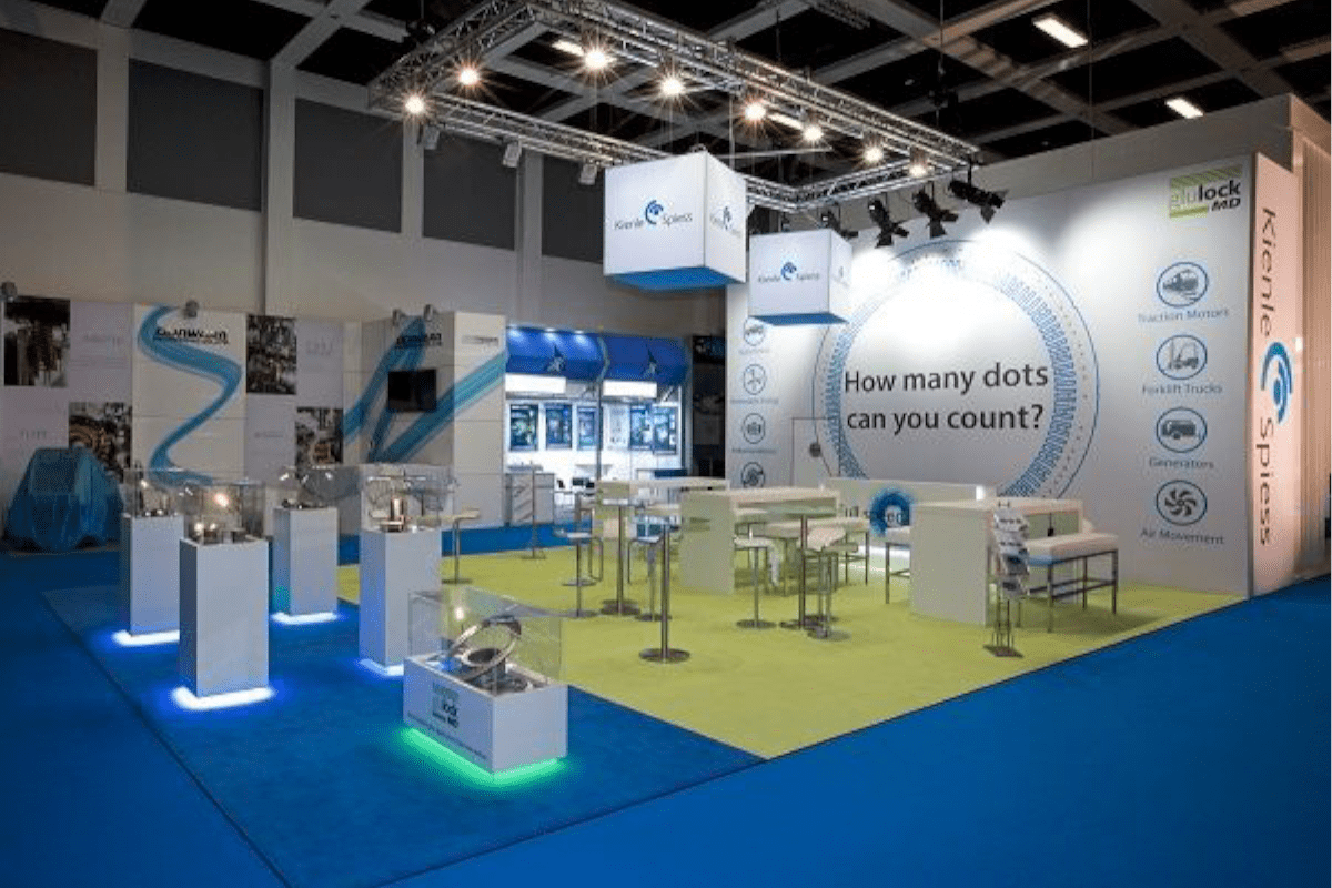 Exhibition stand for Kienle + Spiess at CWIEME in Berlin