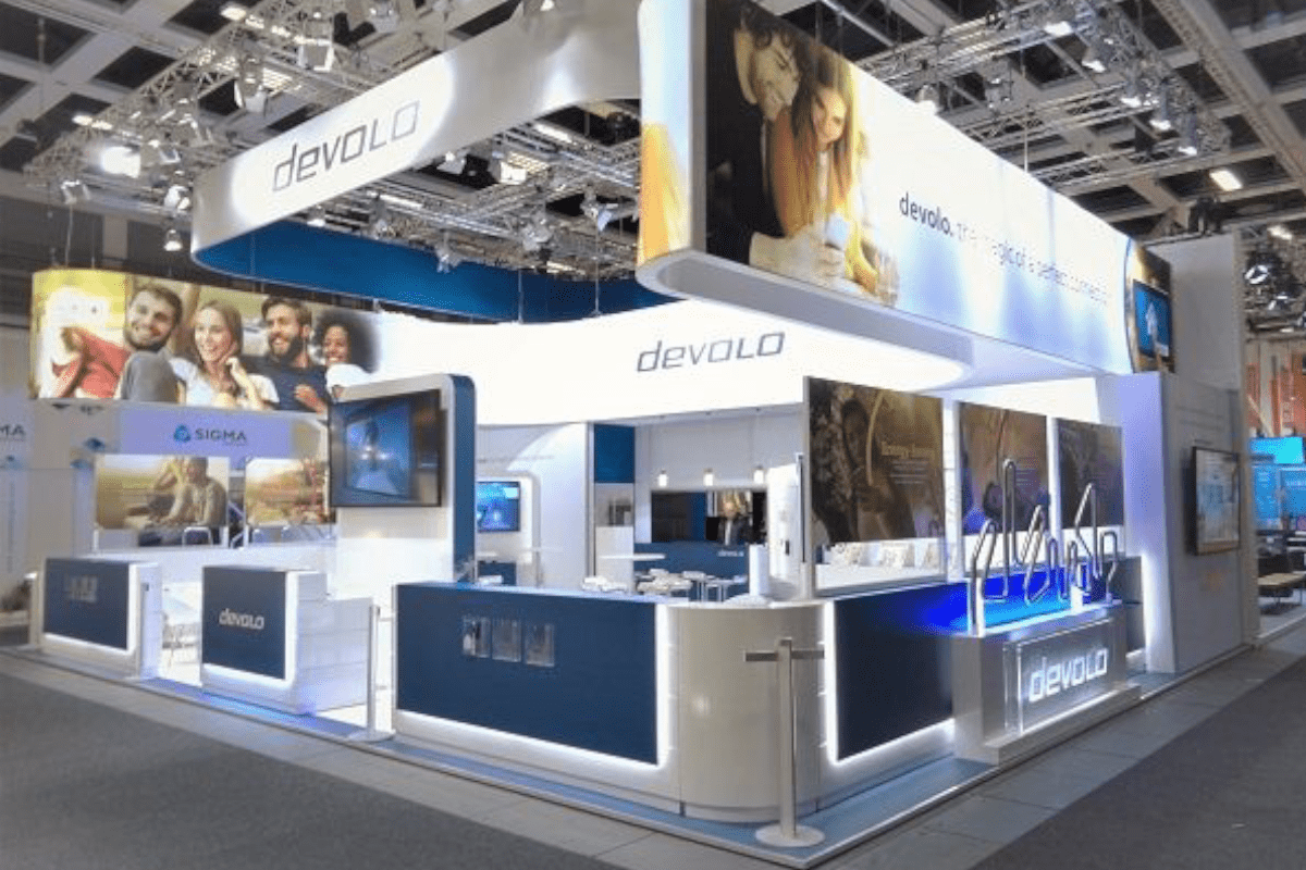 Messestand von Devolo auf der IFA in Berlin