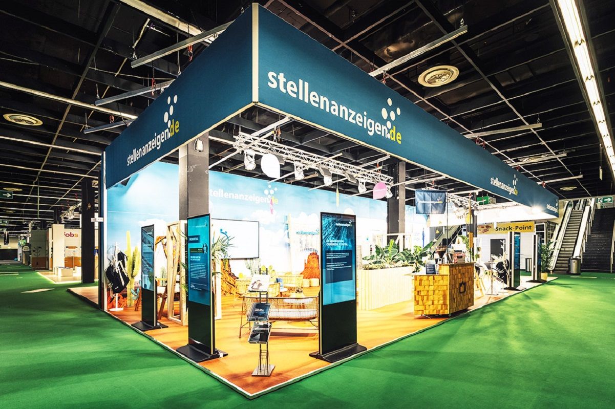 Exhibition stand for stellenanzeigen.de at Zukunft Personal in cologne